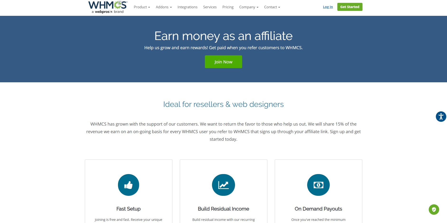 WHMCS Affiliate Program