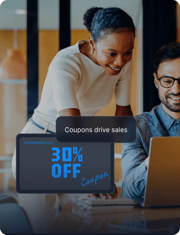 Coupon tracking illustration
