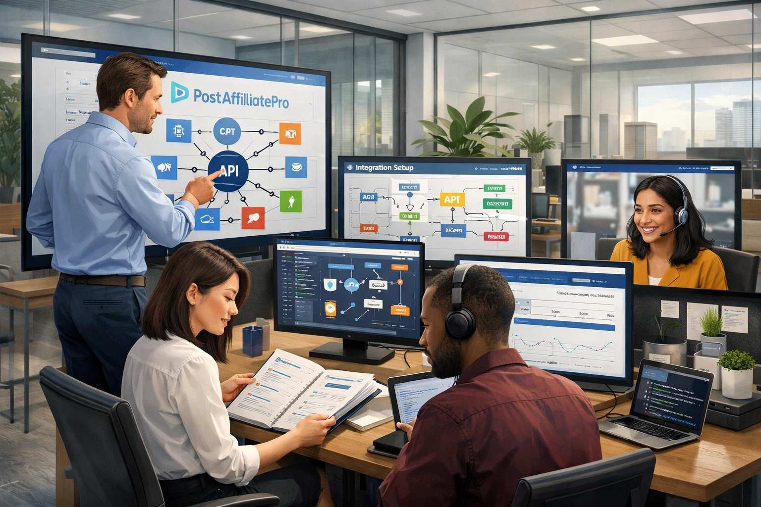 PostAffiliatePro specialist team handling full integration service setup