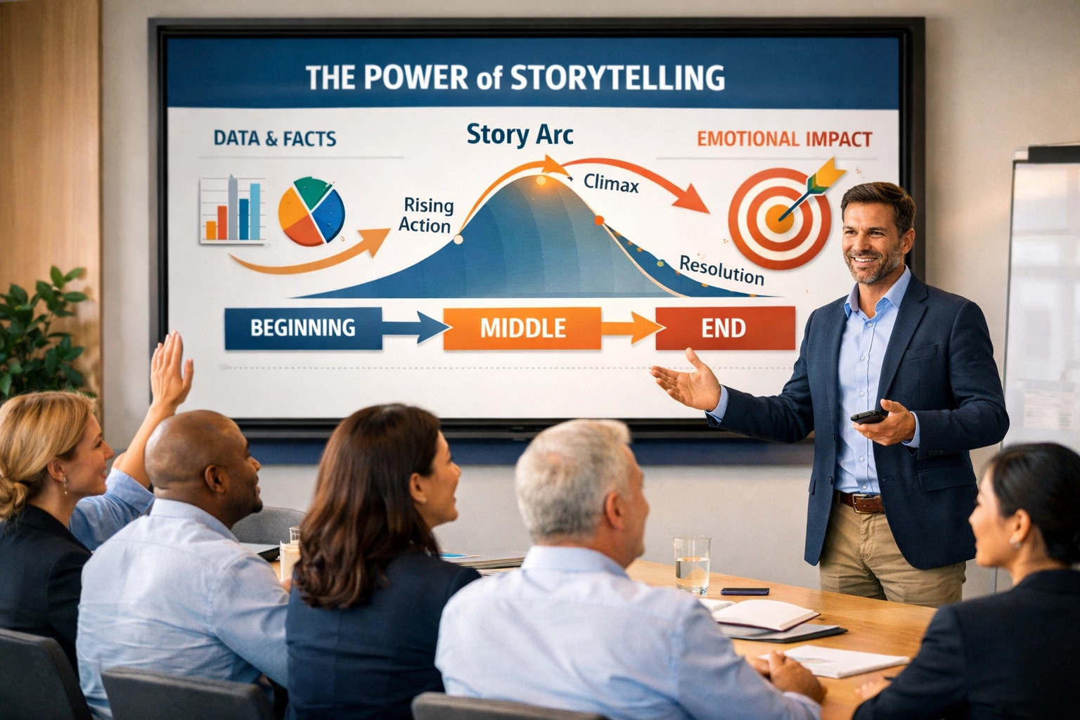 Business storytelling creating emotional engagement with customers