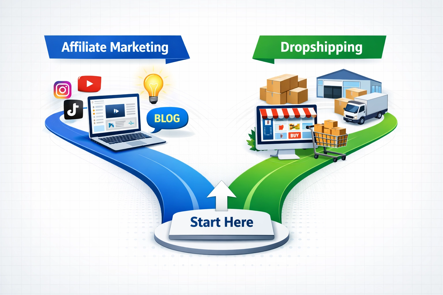 Affiliate Marketing vs Dropshipping: Which Business Model is Easier to Start