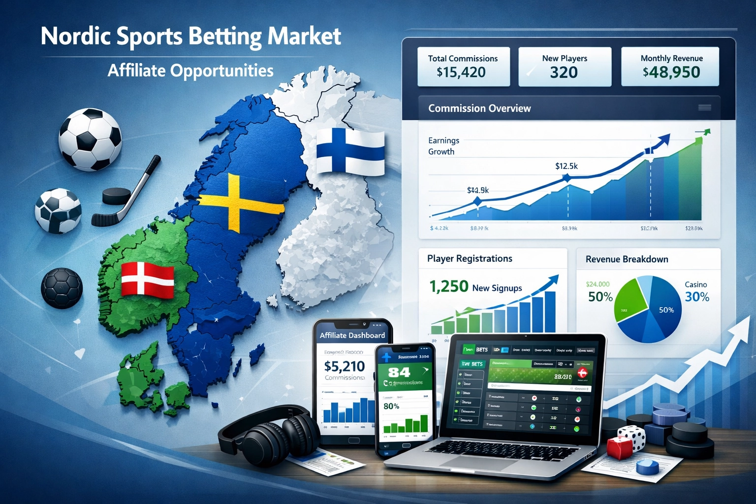 Nordic Sports Betting Affiliate Programs: Sweden, Denmark, Finland