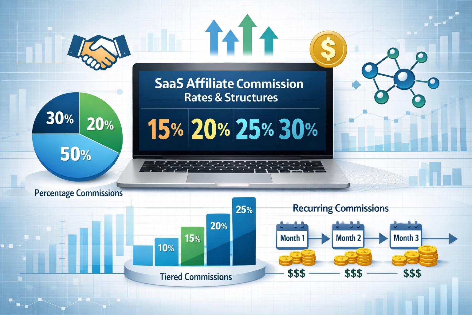 SaaS Affiliate Marketing Commission Rates and Structures