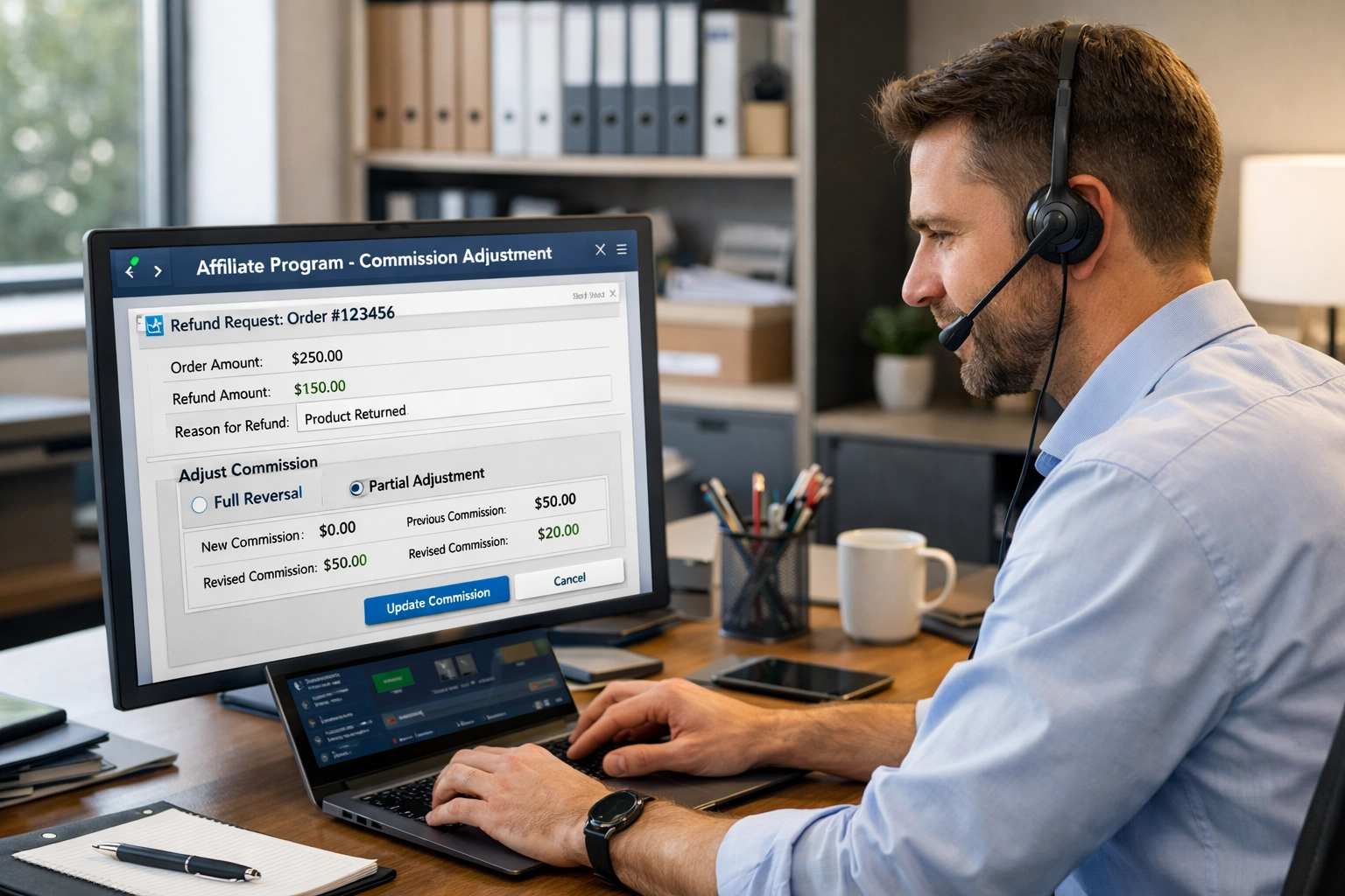 Refund Processing in Affiliate Software: Negative Commissions vs. Declining Commissions