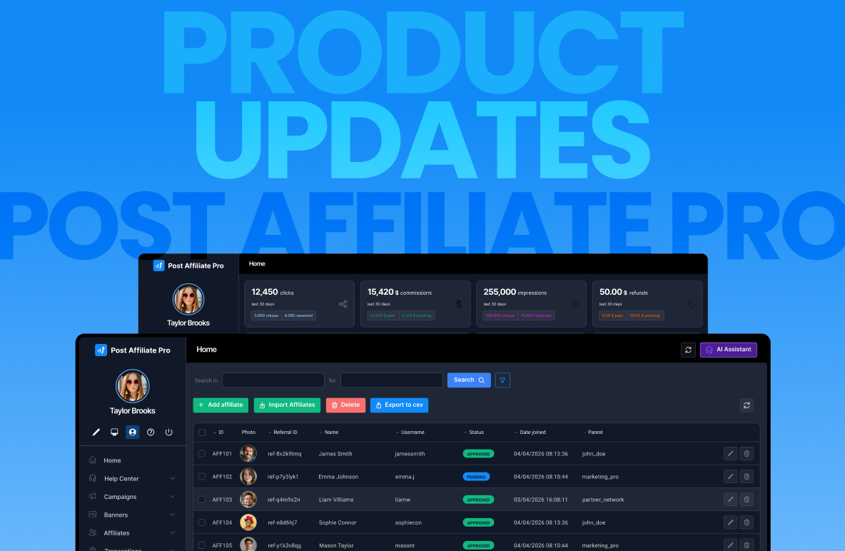 Post Affiliate Pro Product Updates: Q1 2026