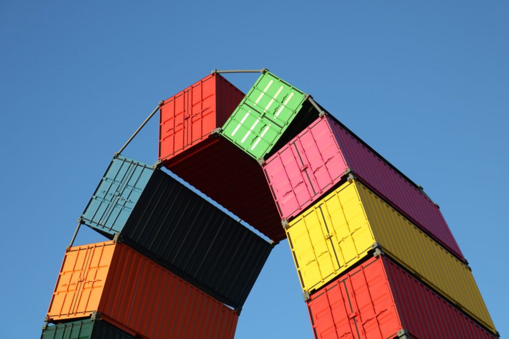 colorful containers