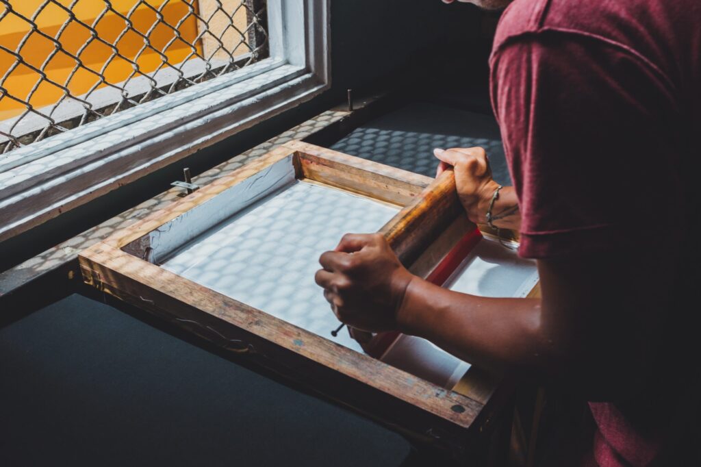 hands printing