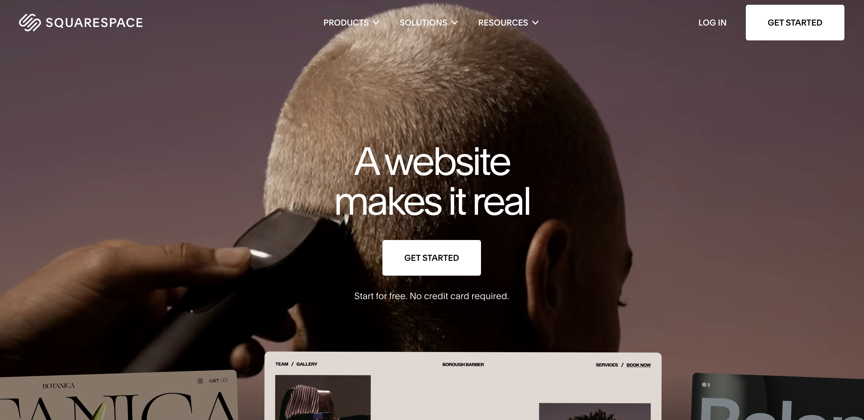 Squarespace Homepage