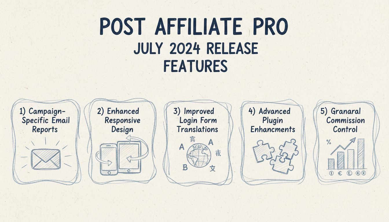 Post Affiliate Pro July 2024 Release Features: Campaign Reports, Responsive Design, Translations, Plugin Enhancements, Commission Control