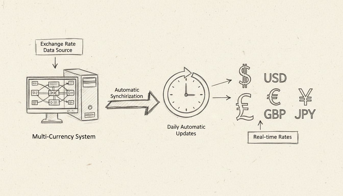 Automatic Exchange Rate Updater Workflow Diagram