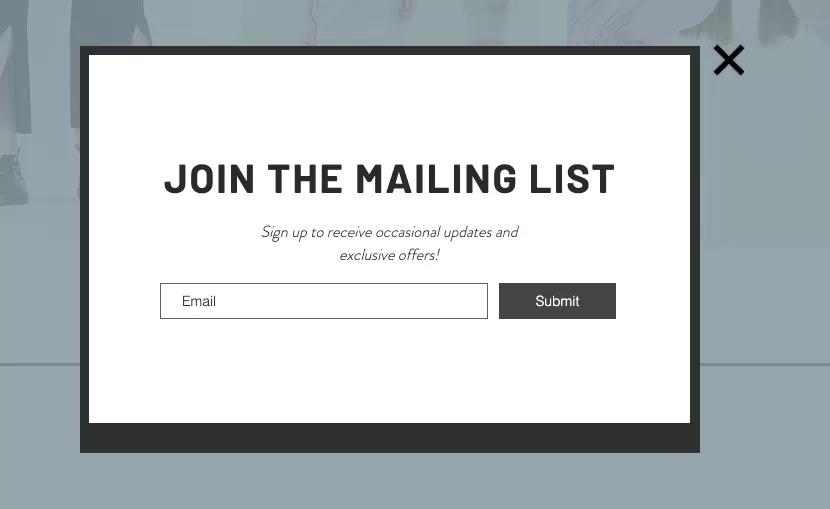 Join the mailing list