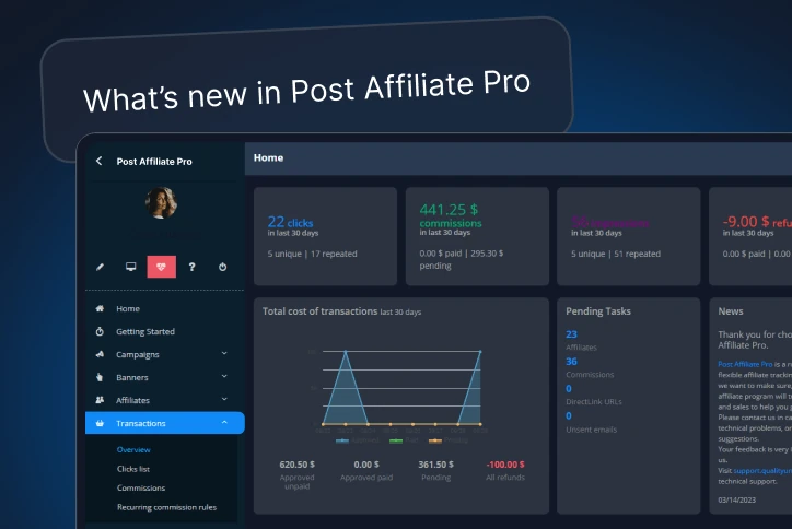 See what’s new in Post Affiliate Pro