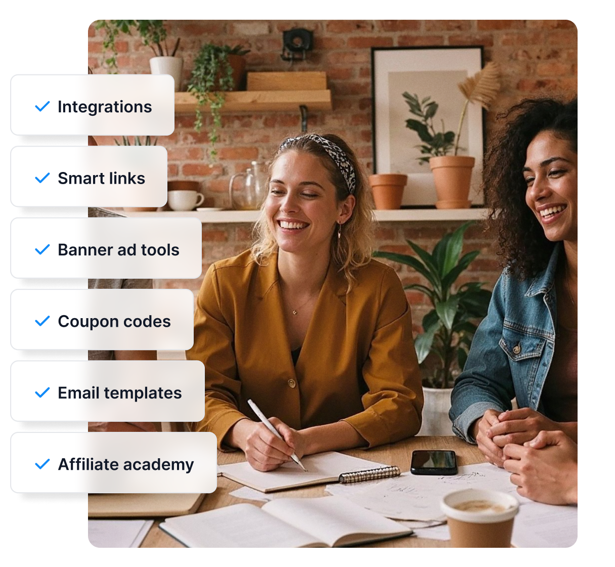 Post Affiliate Pro makes affiliate management a breeze thanks to integrations, smart links, promotional materials and more.