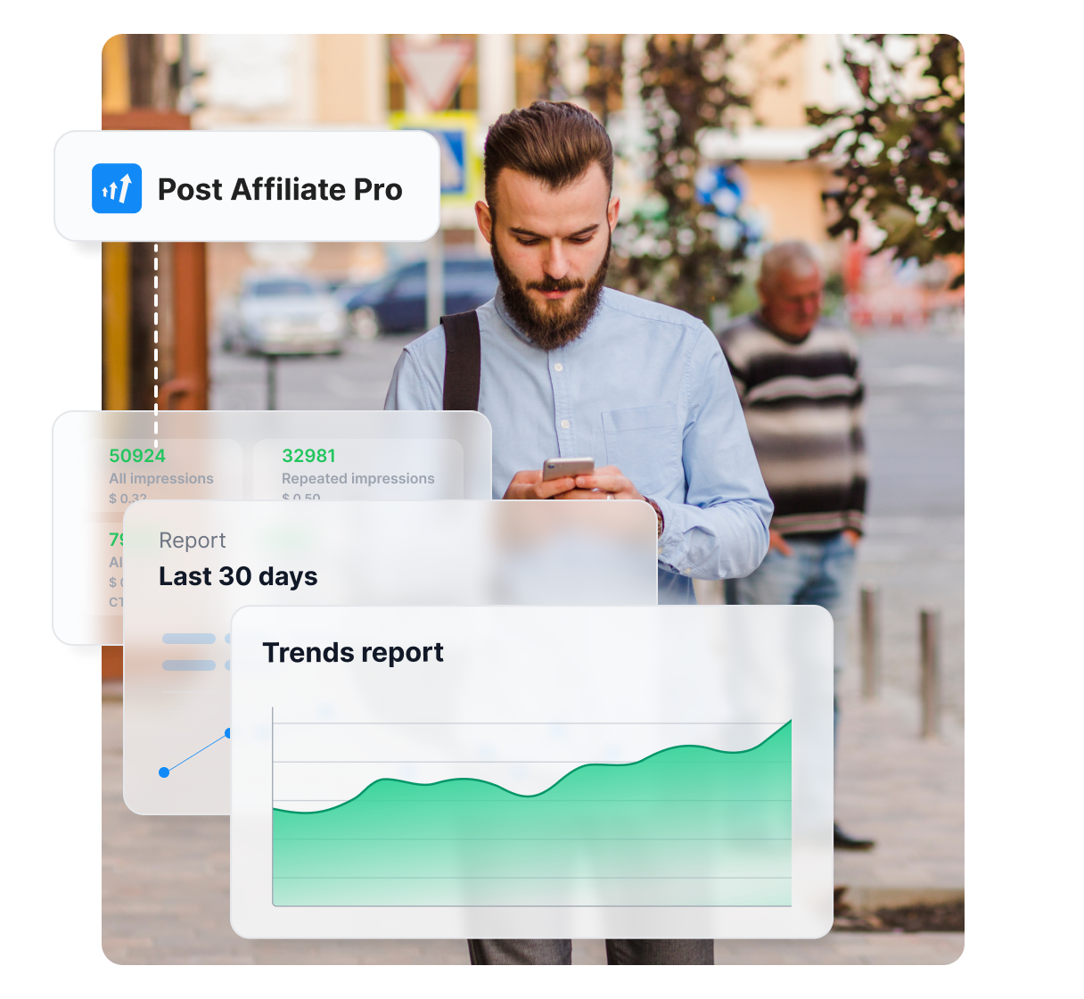 Banner manager in Post Affiliate Pro.