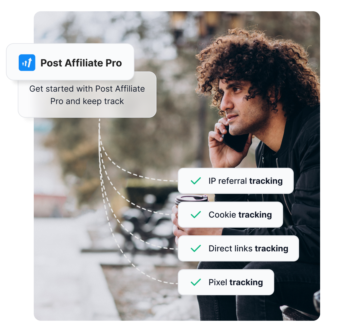 Overview of key Post Affiliate Pro features, such as comprehensive tracking, reporting and commissions.