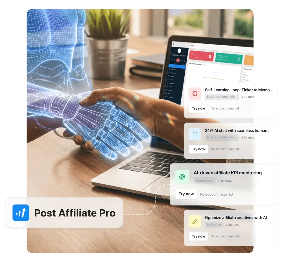 PostAffiliatePro trial upgrade — 33% off plus free AI affiliate flows until January 2027